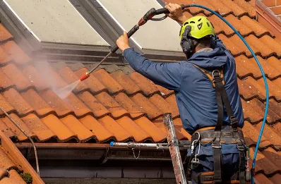 Démoussage et hydrofuge de toiture à Coulobres