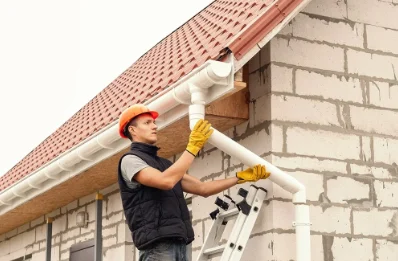 Pose et remplacement de gouttières à Coulobres